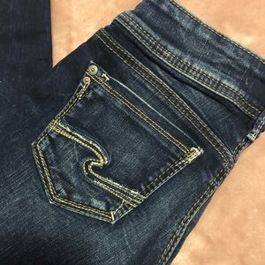 Silver Jeans, Cropped Skinny - Size 28W 25L
